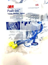3M PUSH-IN CORDED EAR PLUGS NRR 28DB  #318-1003 - 10 PAIRS - NEW!