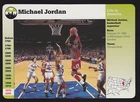 MICHAEL JORDAN Chicago Bulls NBA 1995 GROLIER STORY OF AMERICA CARD #24-12