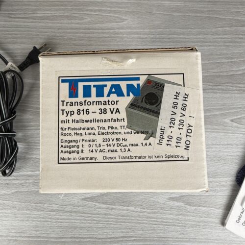 Vtg Titan Type 816 Transformator Speed Controller Train Transformer US PLUG LN - Picture 11 of 18