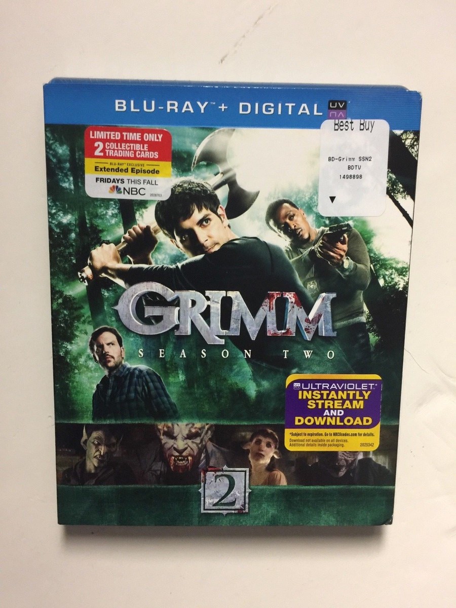 Grimm: Season Two (Blu-ray, Digital HD, 2013) NEW w/slipcover