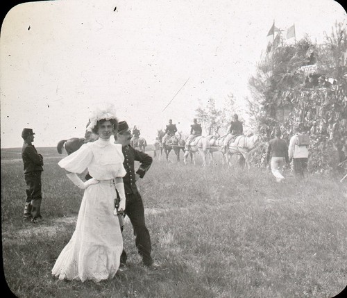 COËTQUIDAN Fête de 1908 Militaires - Boite 10 Verres Positif 10 x 8 - 1 - Picture 6 of 11