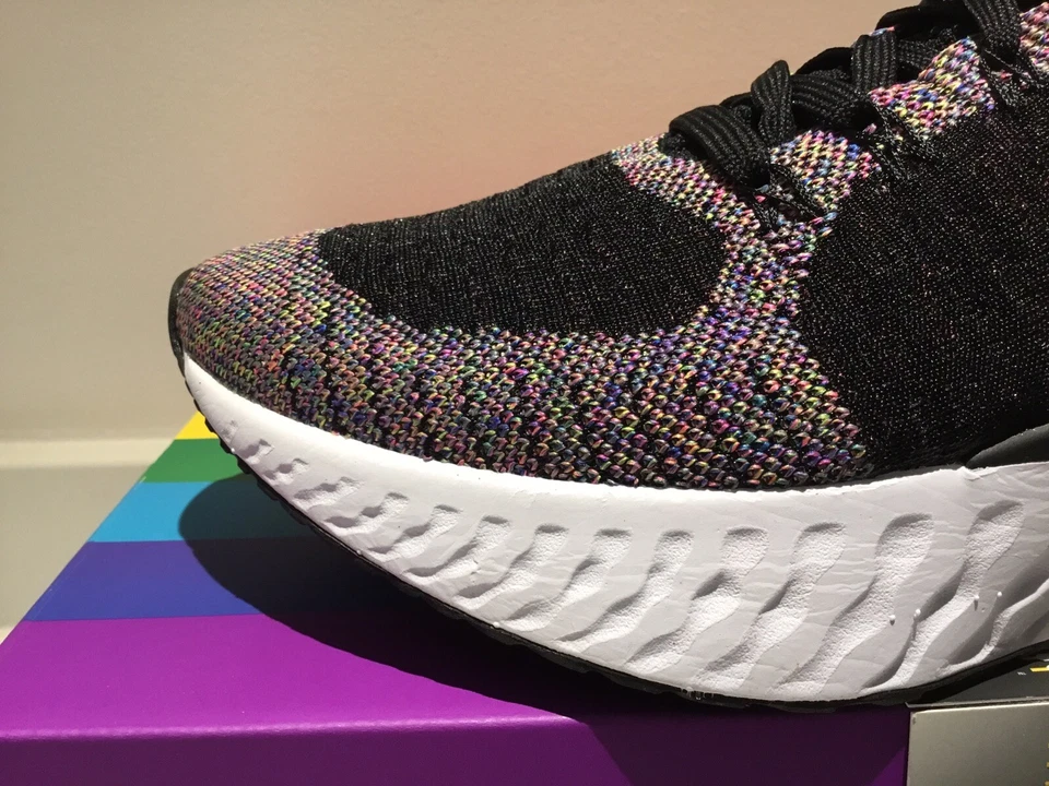 Nike React Infinity Run Flyknit 2 “BE TRUE”~ DD6790 001 ~ Uk Size 8 ~ Euro 42.5 - Image 2 of 4