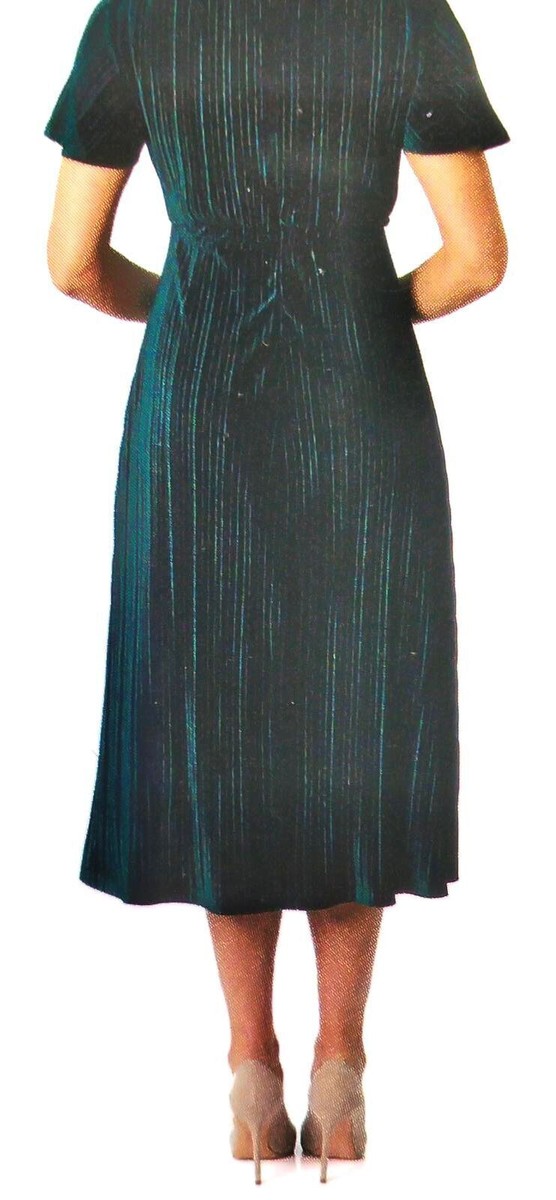 Briggs Dresses | Briggs Pleated Velvet V-Neck Short Sleeve Midi Dress | Color: Pink | Size: XXL | Jessiec94's Closet