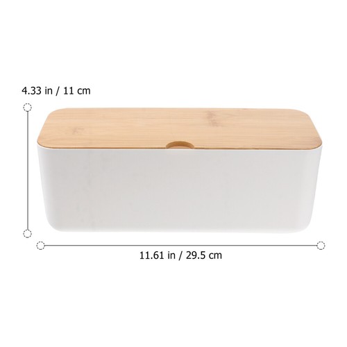 Power Cord Storage Box Organizer Bin Desk Hider Household Wire Container - Picture 3 of 12