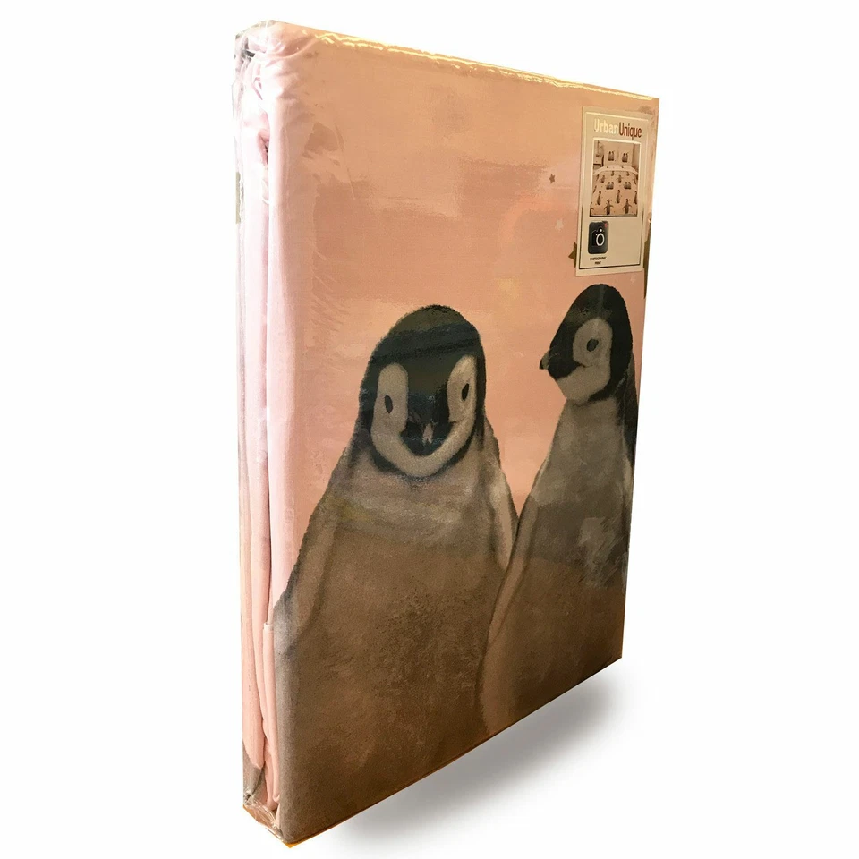 Estrellado Pingüinos Set Funda Edredón Matrimonio Rosa Infantil - 2 IN 1 Diseño - Imagen 2 de 3