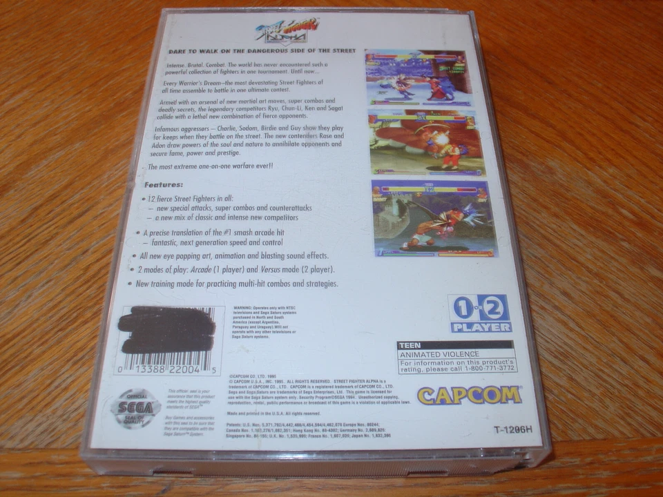 Street Fighter Alpha: Warriors' Dreams (Sega Saturn, 1996) CIB Tested Authentic - Image 4 of 4