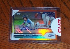 2023 Topps Pro Debut Jud Fabian Auto Orange Foil 08/25 #PD-17
