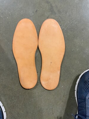 Vintage Prime Grade Leather Shoe Soles.  11.25    Shoe Repair.  Pair. 1/8  thick