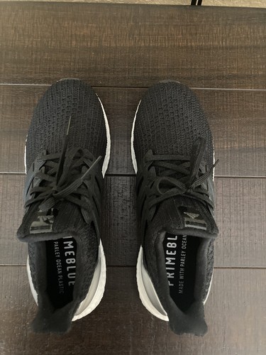 Mens Adidas UltraBoost 4.0 DNA Black Silver Metallic 2021 size 6.5 Same Day Ship - Picture 3 of 11