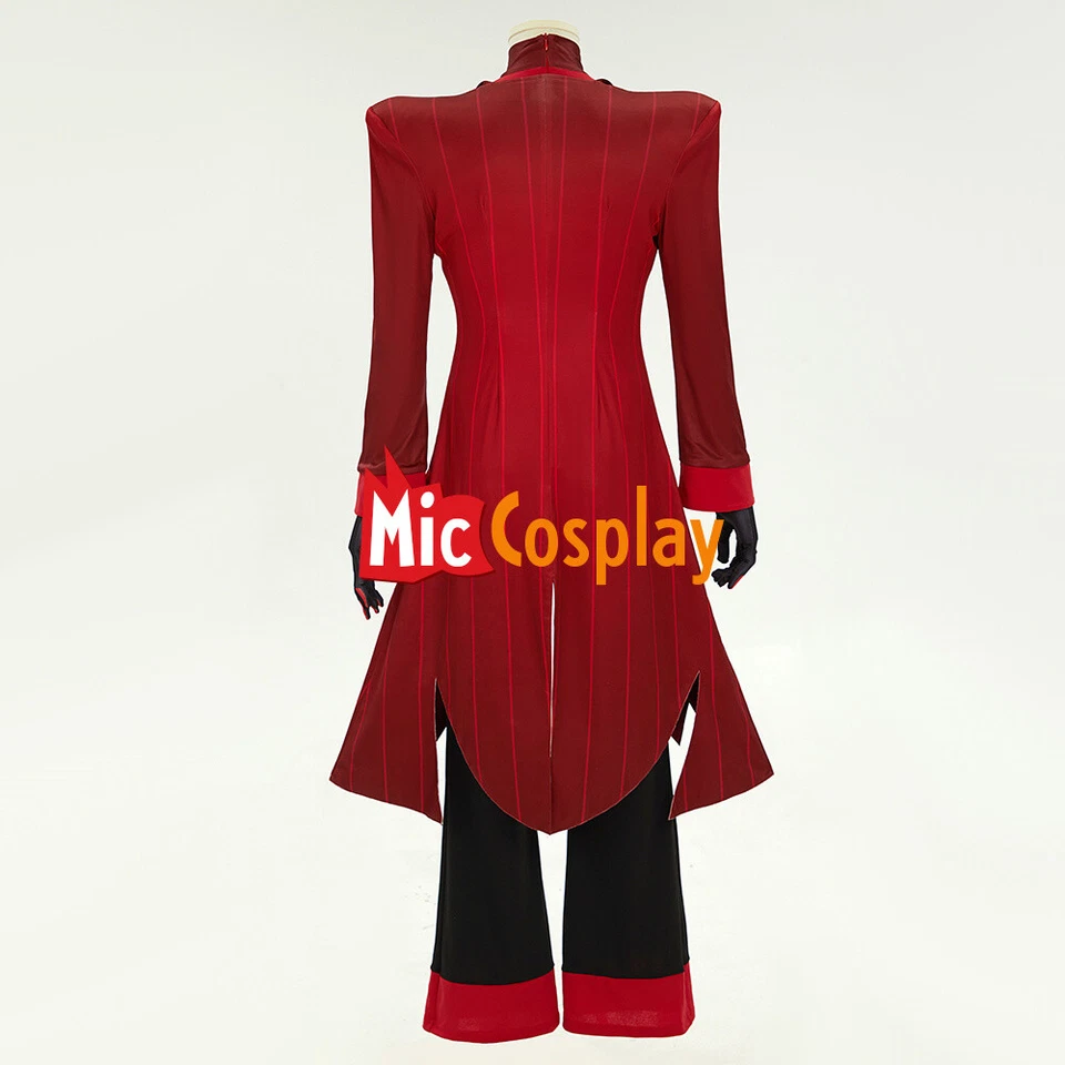 MICCOSTUMES унисекс косплей костюм Топ и длинные брюки с куртка и перчатки - Изображение 2 из 4
