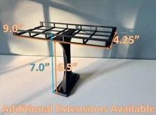 O Scale Girder Elevated Modular Trestle Kit 9" L 4.5" W 6.5" H - middle section