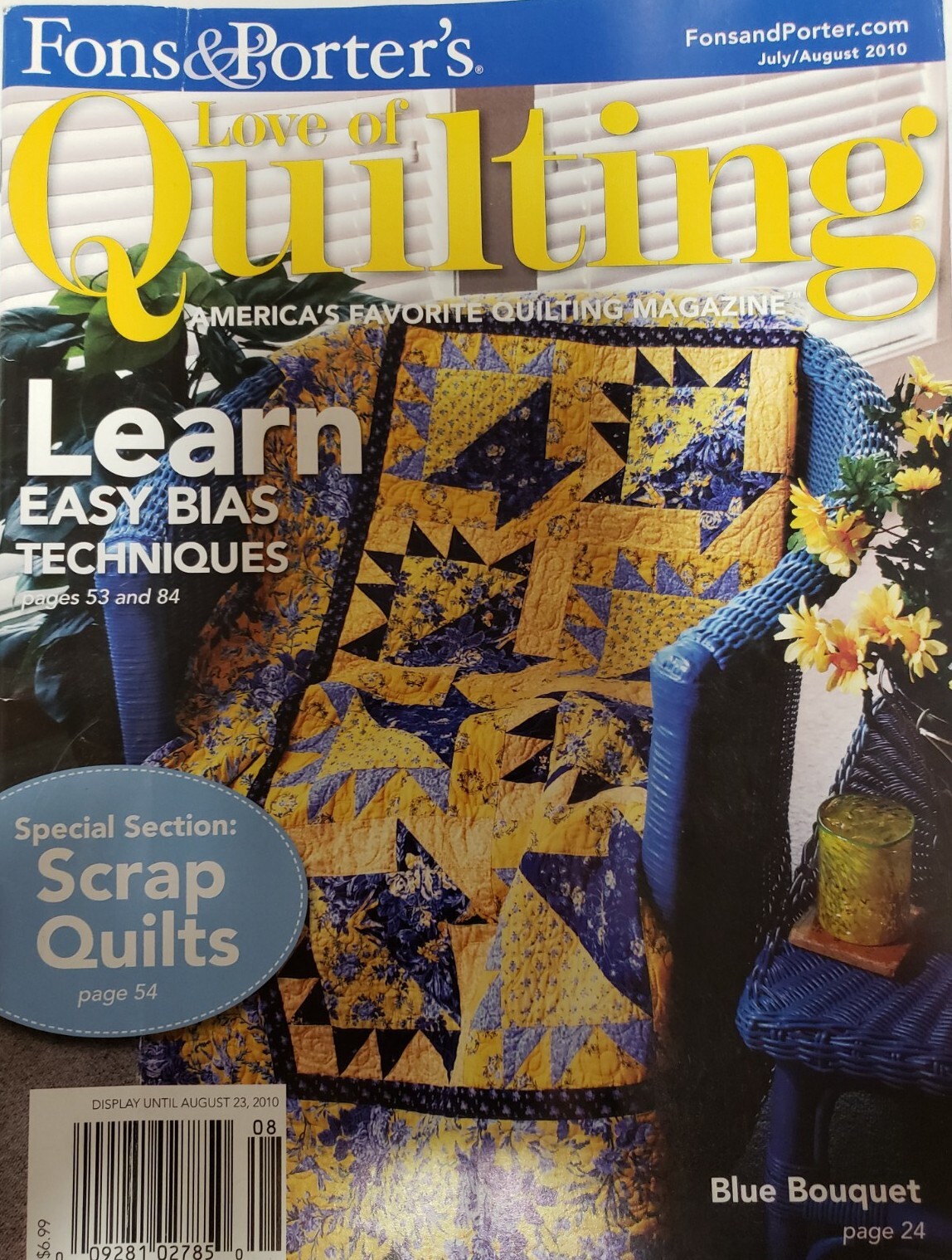 Fons &Porter's Love Of Quilting Magazine July August 2010 | eBay