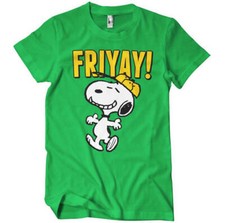 Officially Licensed Peanuts - Snoopy - Friyay! Mens T-Shirt