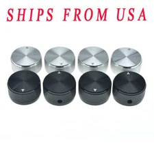 2-Pack 1-3/16"(30mm)Diam. Aluminium 1/4" Pot Knobs w/ Indicator & Set Screw