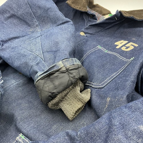 Key Insulated Coat - USA Made - Heavyweight Cotton Denim Jacket - Mens 4XLT - Picture 11 of 15