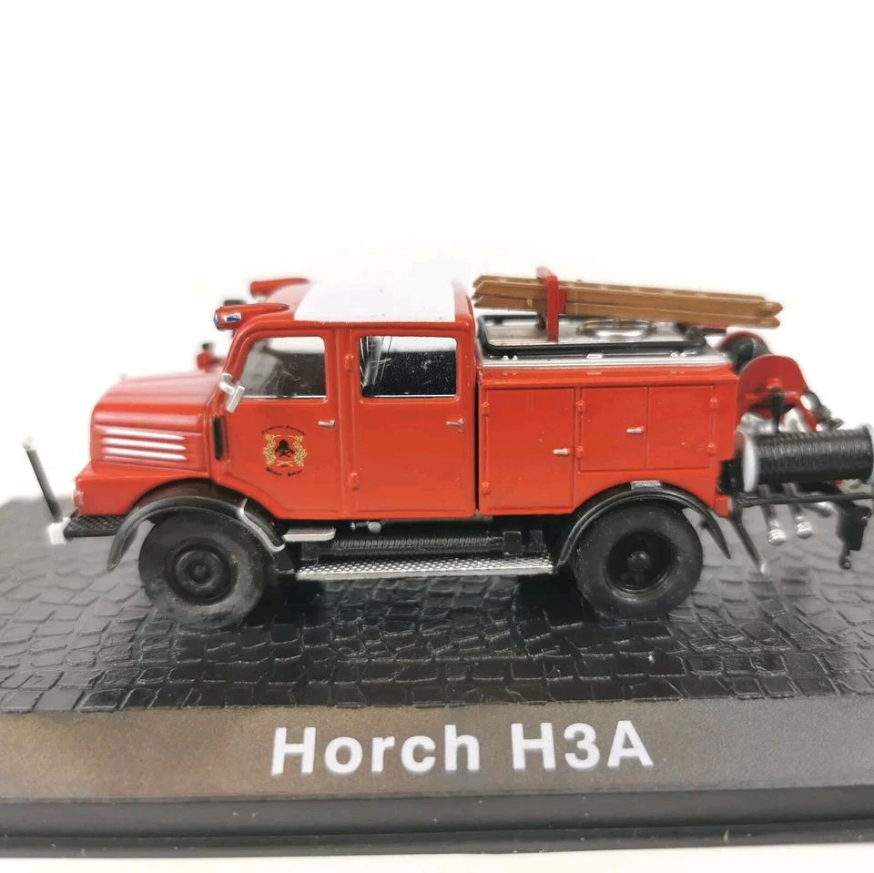 Camión de bomberos Atlas Editions Horch H3A bomba escalera 4144 116 en caja 1:73 OO Foto 2 de 4