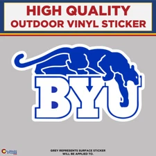 BYU Cougars, High Quality Vinyl Stickers