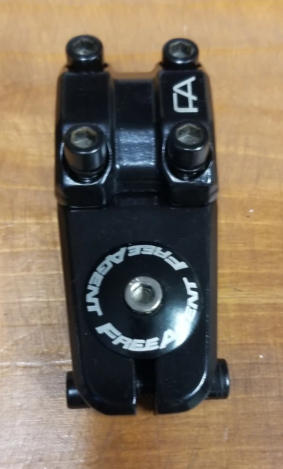 Bmx Free Agent Bike Stem Threadless Neck Gloss Black W/Cap Haro Gt Dyno Mosh SE - Image 3 of 3