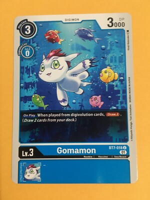Gomamon BT7-018 U Digimon CCG | Next Adventure Near Mint English
