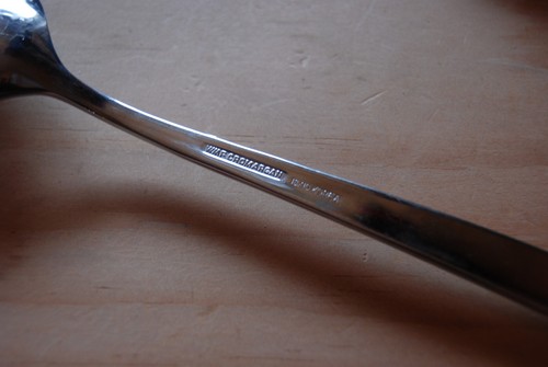 2 WMF Cromargan Manaos Bistro 7-3/8" Oval Suppenlöffel 18/10 Edelstahl Korea - Bild 3 von 4