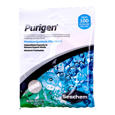 SEACHEM PURIGEN 100ml ULTIMATIVE FILTERMEDIEN ORGANIC ABFALL AQUARIUM FISCHBECKEN