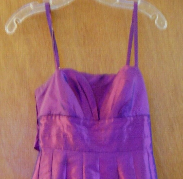 Twenty One Medium Purple Adjustable Spaghetti Straps Balloon Short Dress Y2K