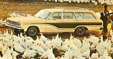 ANTIGUO AUTO, 1967 MERCURY VILLAGER STATION WAGON, POSTAL VINTAGE (U213)
