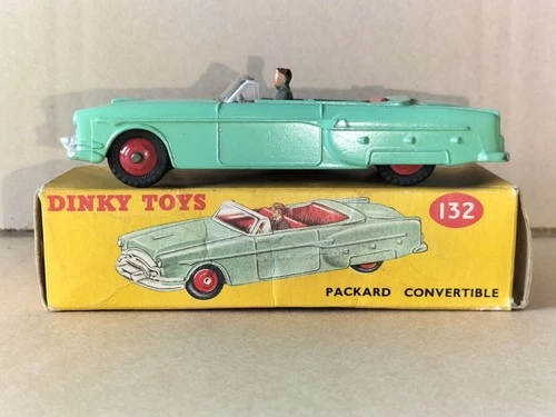 DINKY TOYS - #132 - PACKARD CONVERTIBLE IN ORIGINAL BOX - EXCELLENT CONDITION