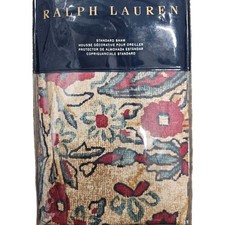 Vintage Ralph Lauren Sham Larson Bohemian Muse Standard Pillow Case Burgundy