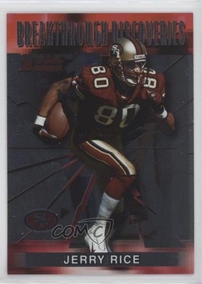 2000 Bowman Breakthrough Discoveries Jerry Rice #BD1 HOF 0i1b