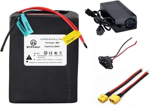 48v 20Ah Lith ium Lifepo4 Bi_ke Battery Pack for 1000W Motor 40A BMS BtrPower