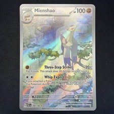 Pokemon Mienshao 200/182 Sv04: Paradox Rift Holo Illustration Rare NM
