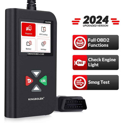 KINGBOLEN YA206   Compact OBD2 Scanner   Smart Fault Code Reader