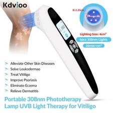 Handheld 308nm Blue UV Light Therapy Device For Skin Diseases Home Use 6 Diodes