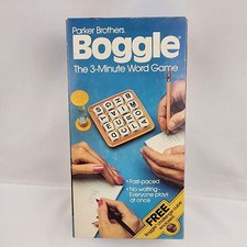 Vintage Boggle Parker Brothers 1976 Original Box Free Challenge Cube Rare