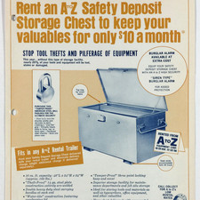 Safety Deposit Storage Chest Vintage Brochure A To Z Equipment Corp Westbury NY