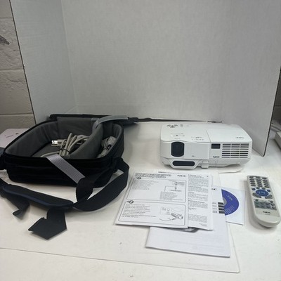 NEC NP64 DLP Projector With Remote, Case, Manuals, Cords