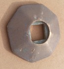 Vintage Metal Brass Front Door Pull Handle Large Back Plate Handle