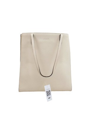 Jaeger Damen Tasche Creme 100% Leder Beuteltasche