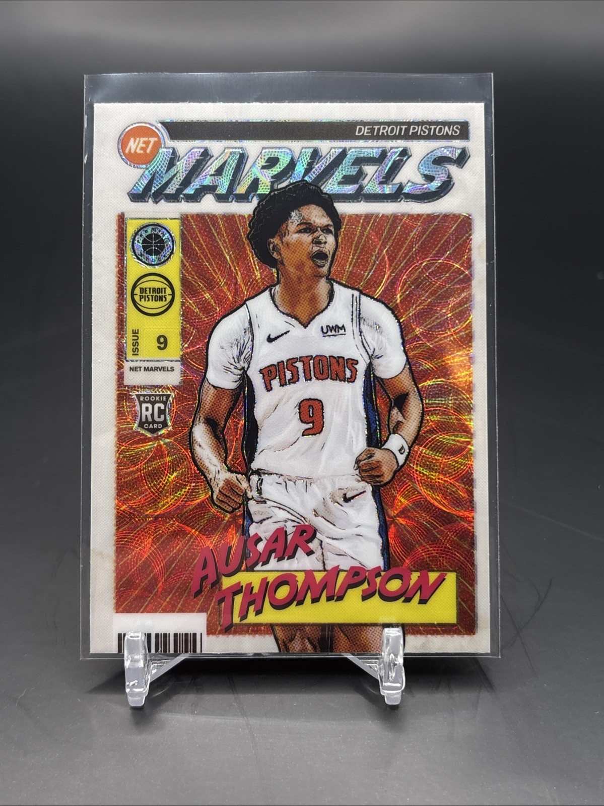 2023-24 NBA Hoops Premium Ausar Thompson Net Marvels RC SSP