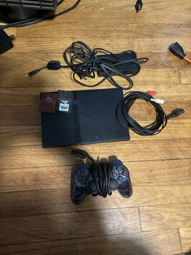 Sony PlayStation 2 Console Bundle | Controller + Cables + 2 Memory Cards Tested