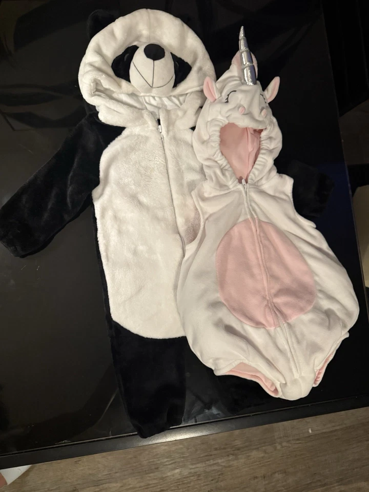 Costumes for Infant/Toddler Unisex 2 Pack Panda & Unicorn - Image 2 of 4