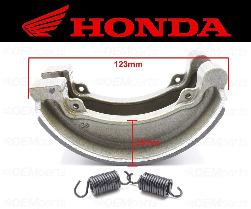 Juego de (2) zapatas de freno y resortes traseros Honda #06430-KBG-700 (ver tabla de montaje) Foto 4 de 4
