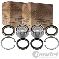 2X Febest Radlager Satz Vorne Beidseitig Passend FÜR Mitsubishi Carisma Colt