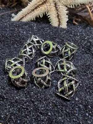10 x Keltische, Wikinger Metall Perlen DIY, Paracord Braclet Halskette, Armband 