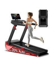 UMAY Fitness Treadmill with 20 Auto Incline, 42.5" 16.2" Extra-Wide Runnin