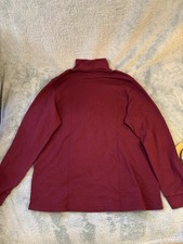 Club Room Burgundy Mock Neck Pullover Sweater XL Long Sleeve Men's Knit