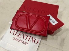 VALENTINO Valentino V Logo Coin Purse Card Case Coin
