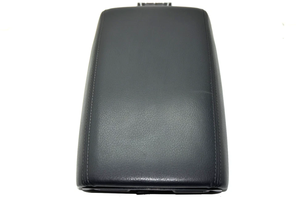 💎2012-2018 Audi A7 Quattro consola central negra cuero reposabrazos tapa de almacenamiento OEM Foto 2 de 4