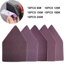 Triangle Sanding Sheets Set 50PCS 80240 Grit for Detail Sander Wood Finish